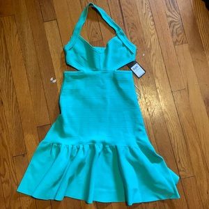 NWT guess bandage teal sundress